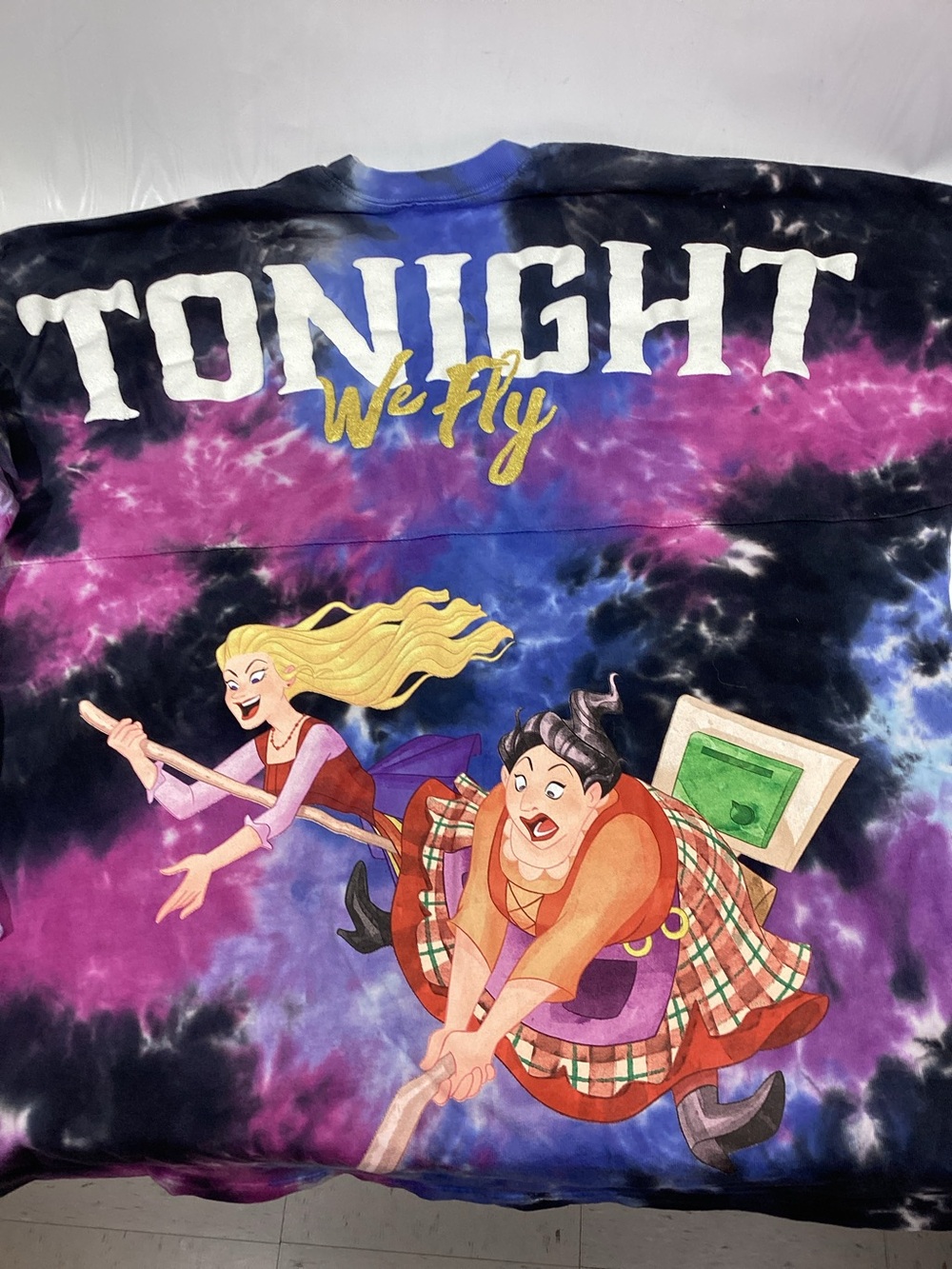 Tonight We Fly Hocus Pocus Disney Parks Spirit Jersey Size L Tie Dye